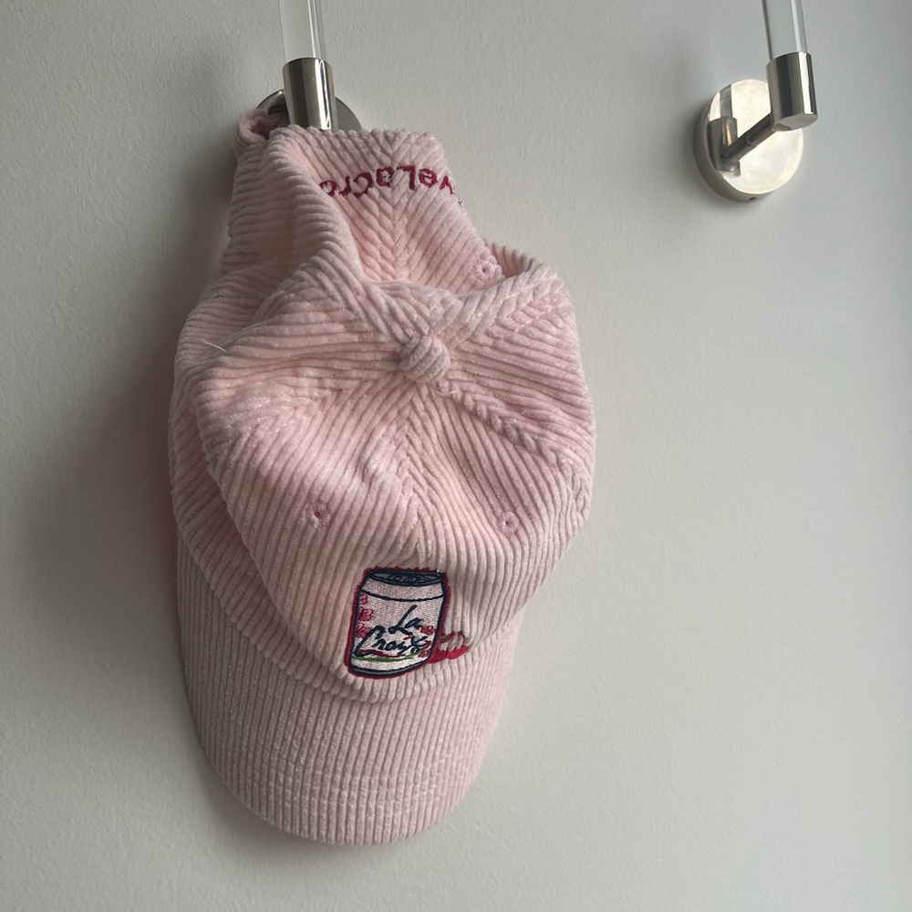 La Croix Pink Corduroy Baseball Hat